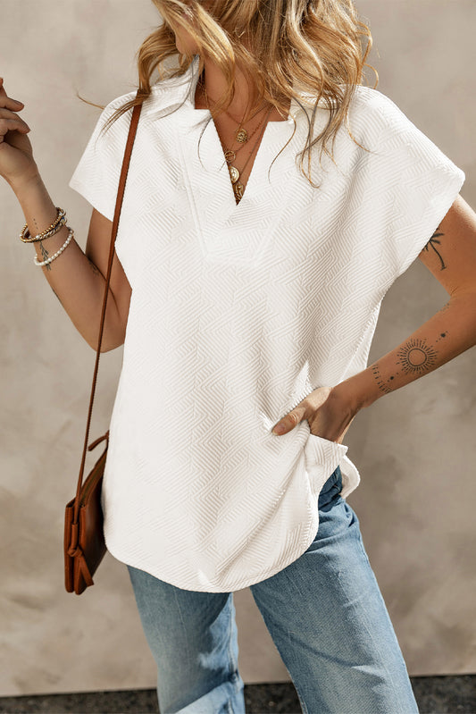 Textured Collared Top - sale