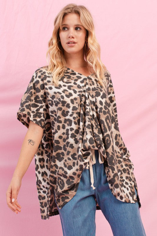 Leopard Tunic Top