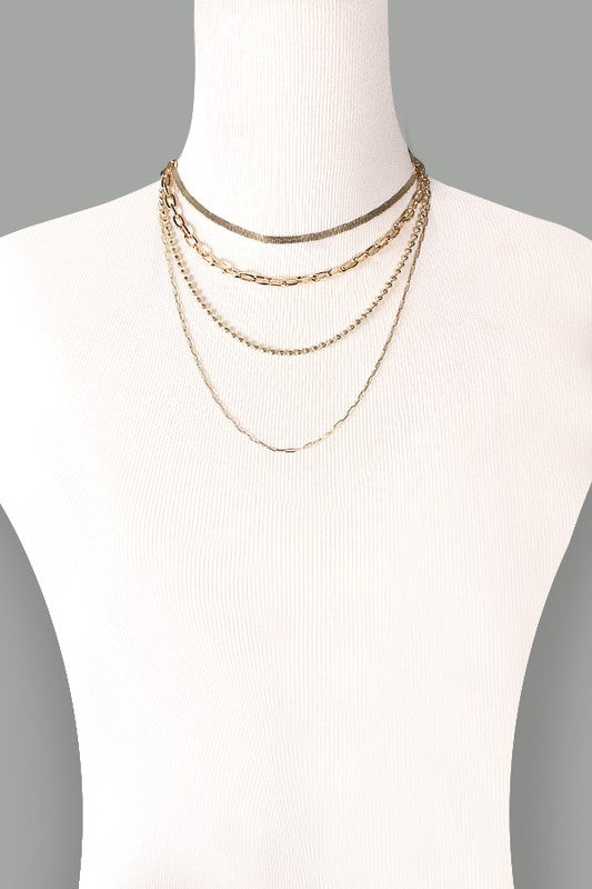 Snake/Ball Chain Necklace