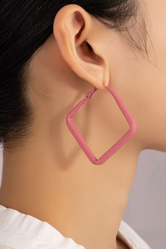 Tube Hoop Earrings