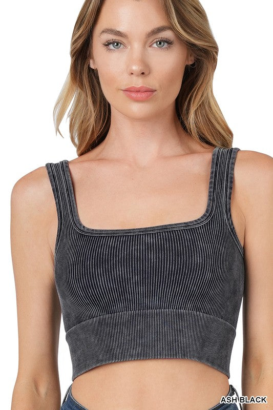 Square Crop Tank/Bra