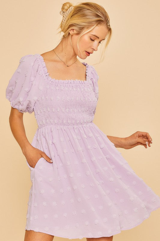 Lilac Babydoll Dress