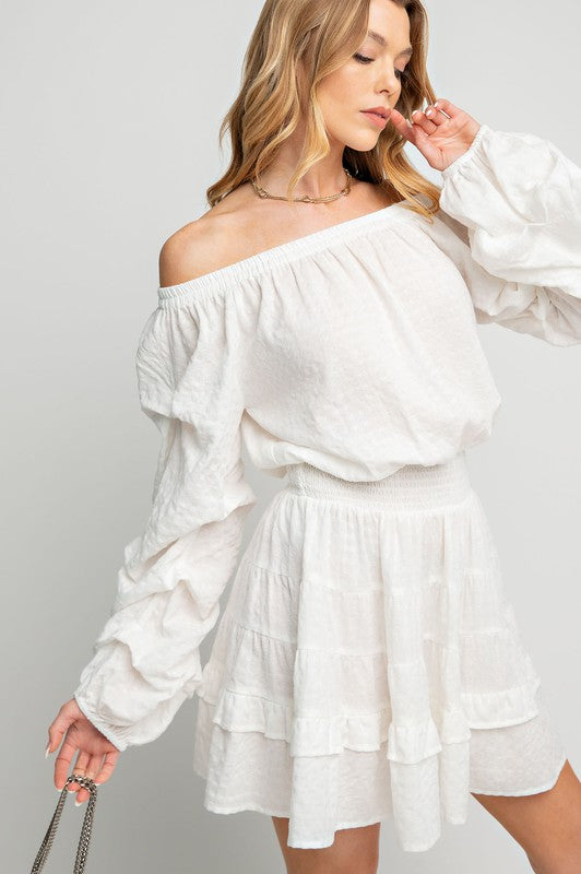 White Off Shoulder Dress