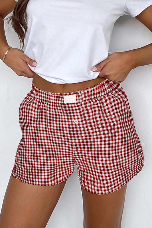 Red Gingham Shorts