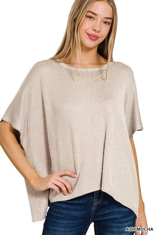 Rib Oversized Top