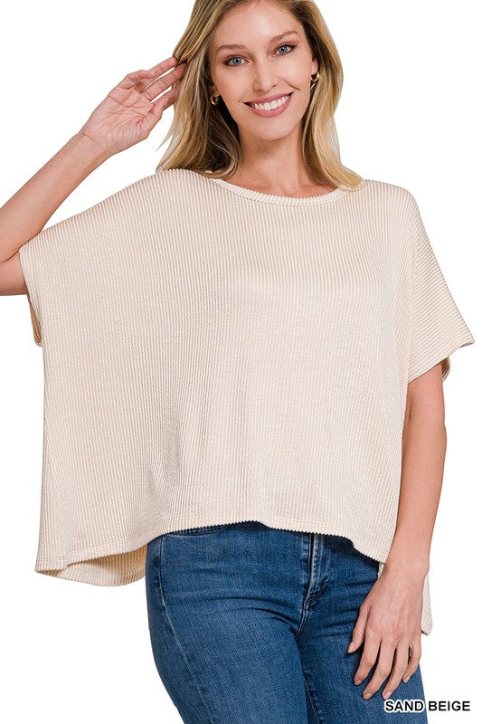 Rib Oversized Top