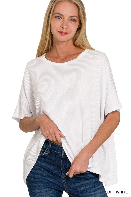 Rib Oversized Top