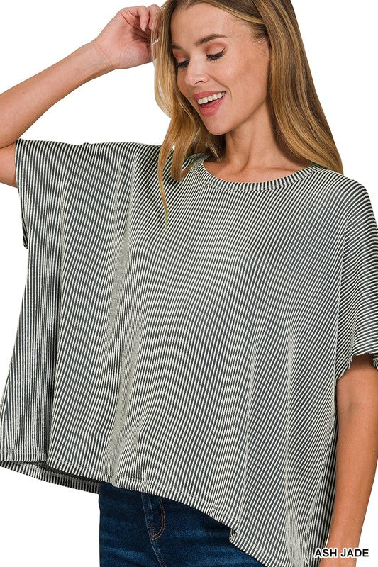 Rib Oversized Top