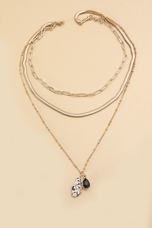 Black Stone Necklace