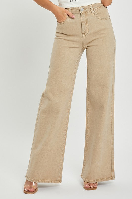 Anna Khaki Tummy Control Jean