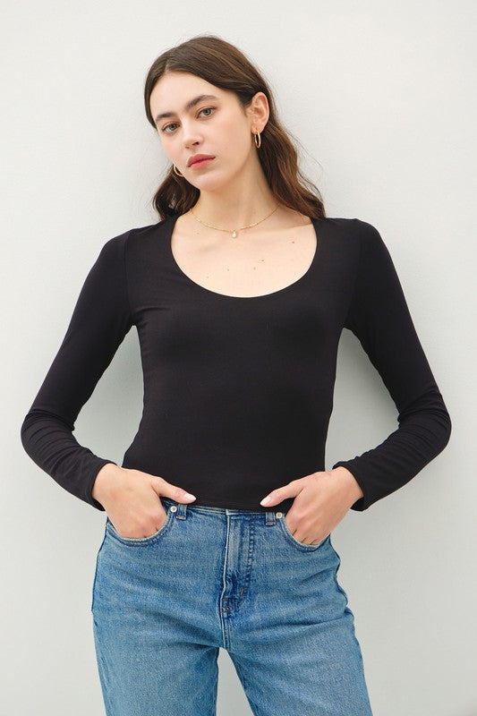 Basic Long Sleeve Top - sale