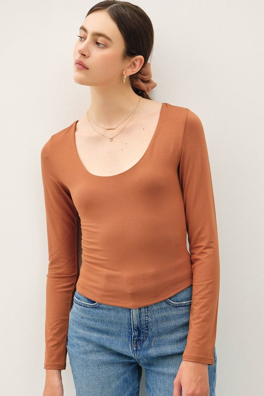 Basic Long Sleeve Top - sale