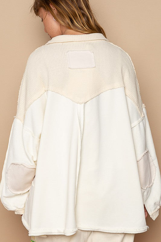 Cream Embroidery Jacket - sale