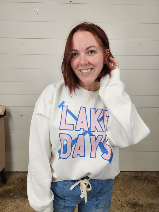 Lake Days Crewneck - sale