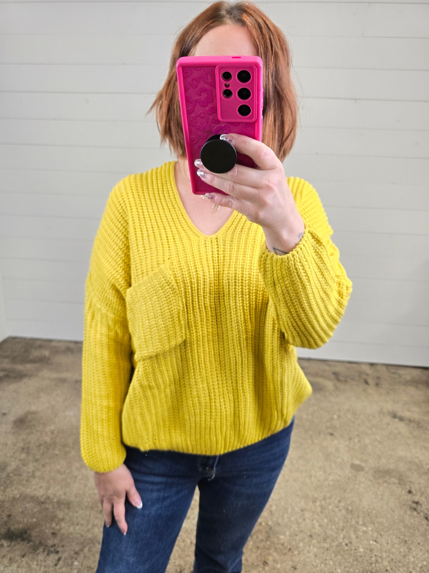 Mustard Rib Sweater