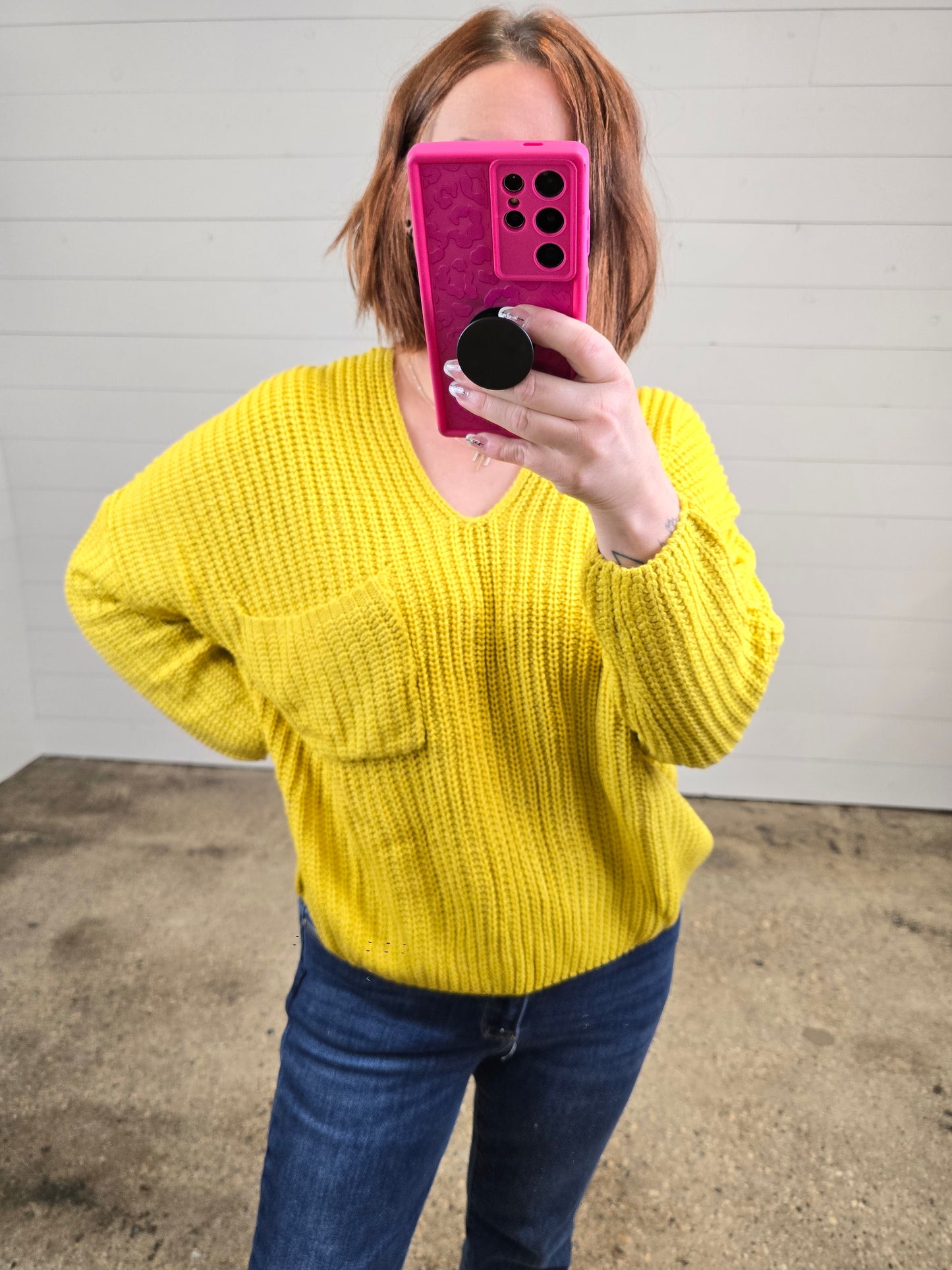 Mustard Rib Sweater