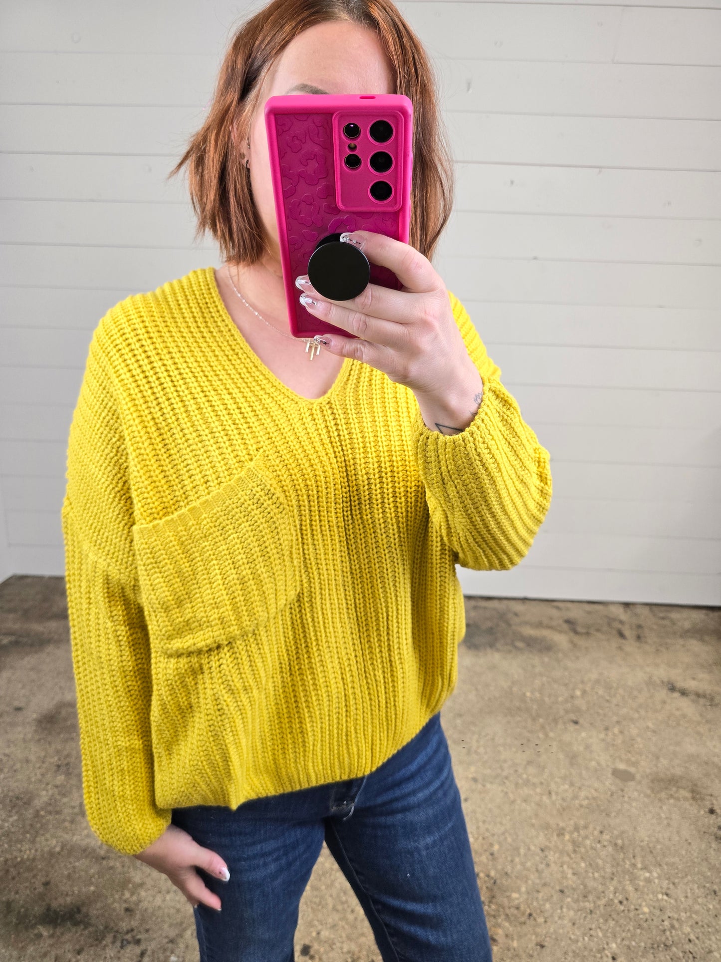 Mustard Rib Sweater