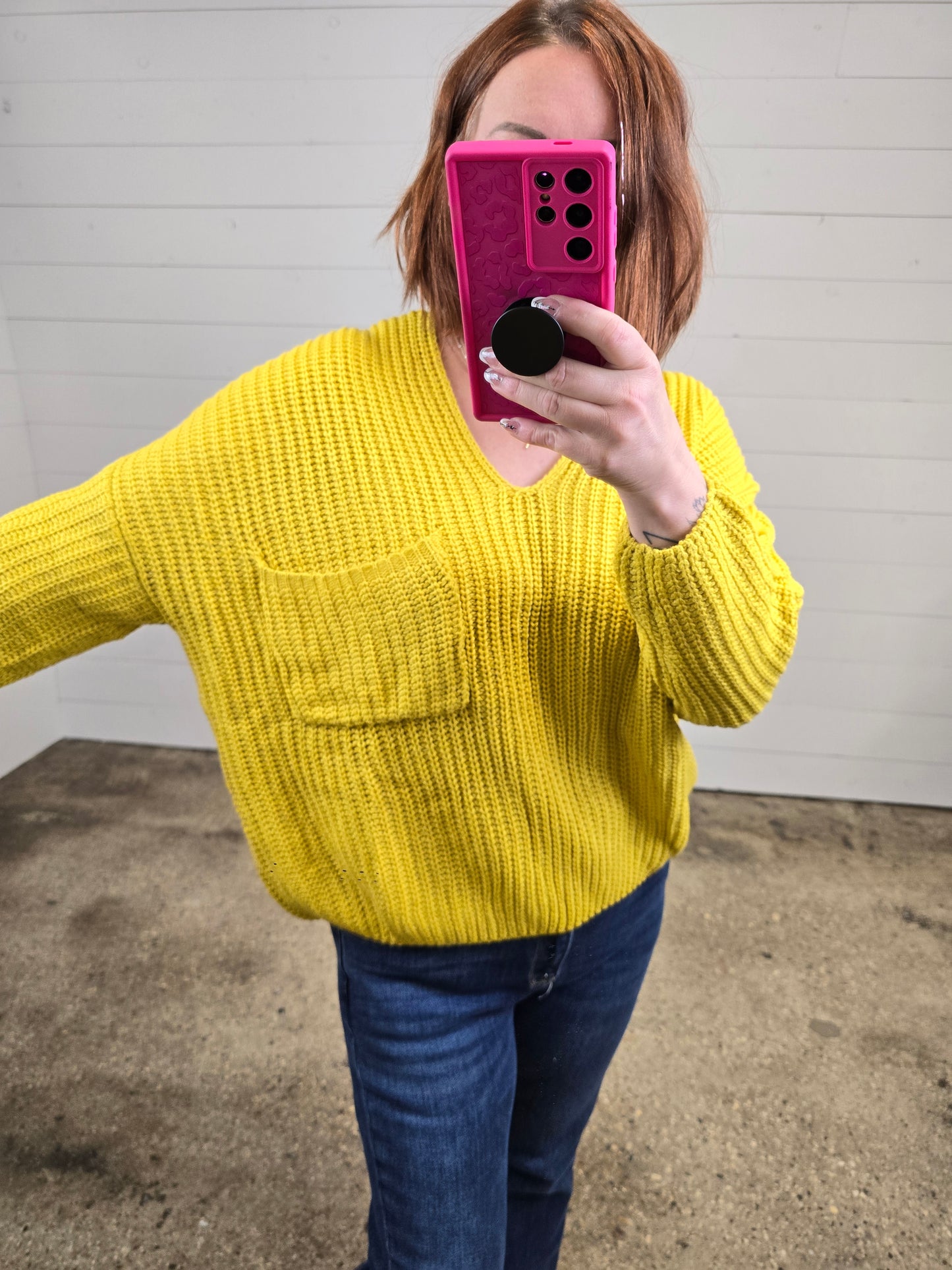 Mustard Rib Sweater