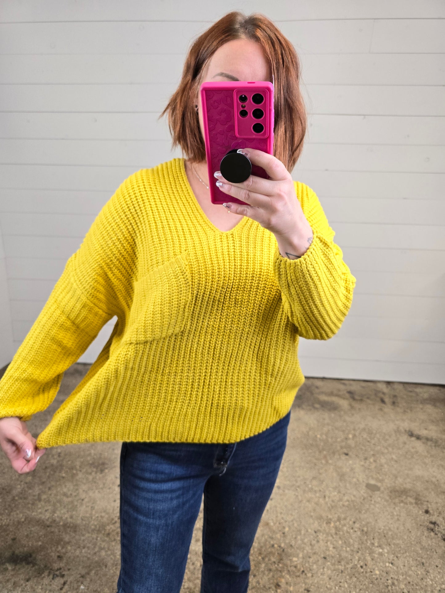 Mustard Rib Sweater