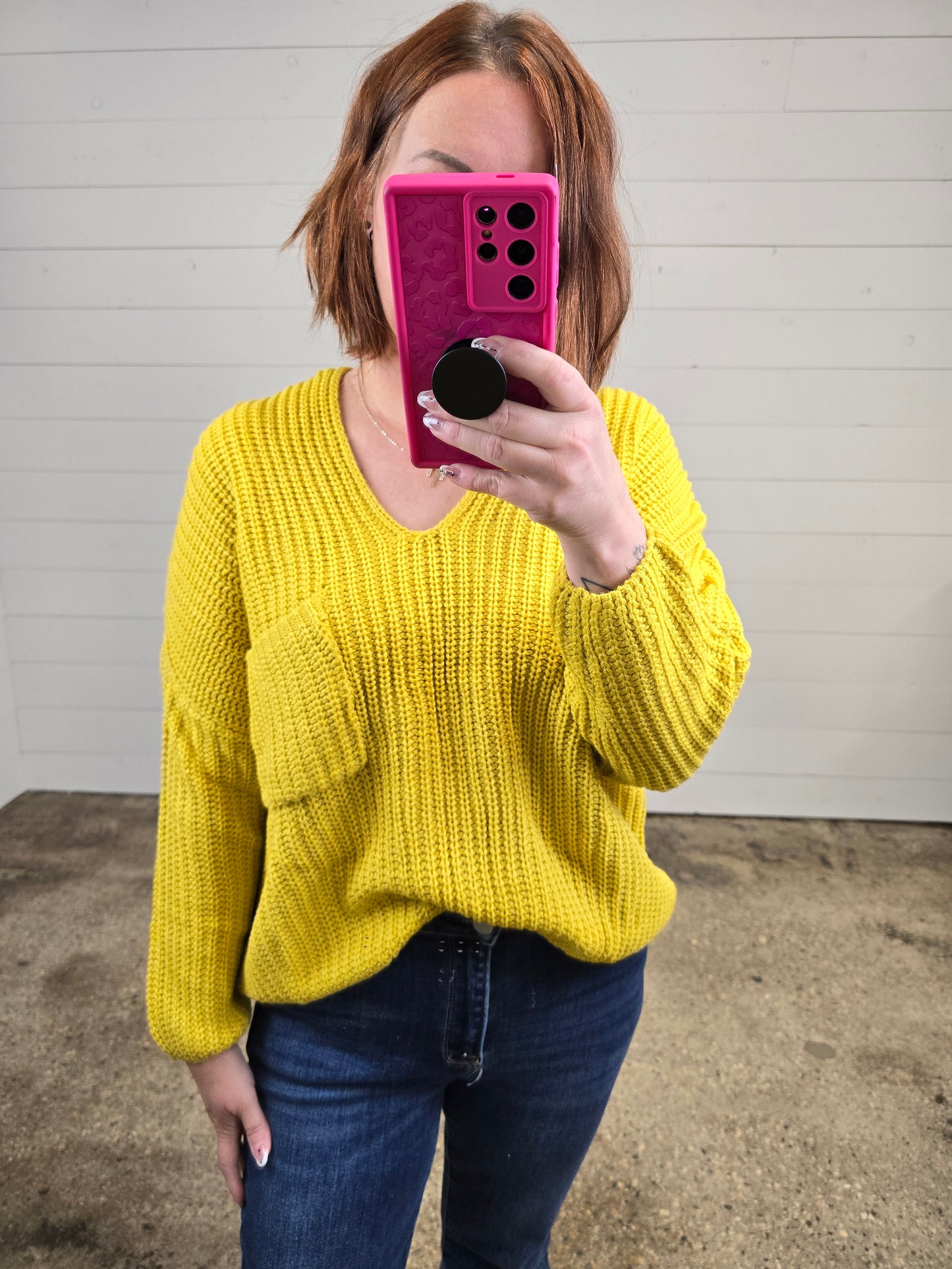 Mustard Rib Sweater