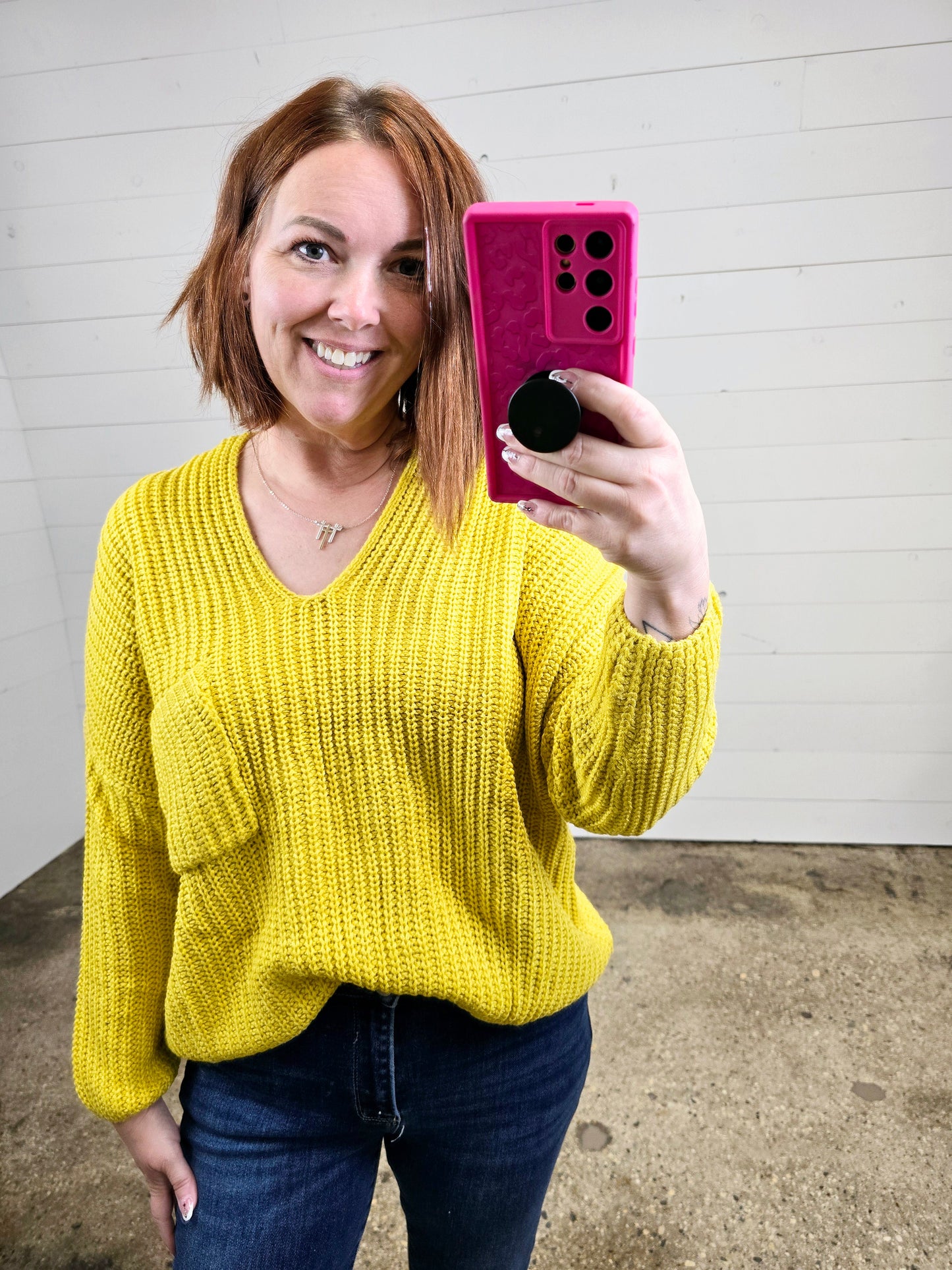 Mustard Rib Sweater