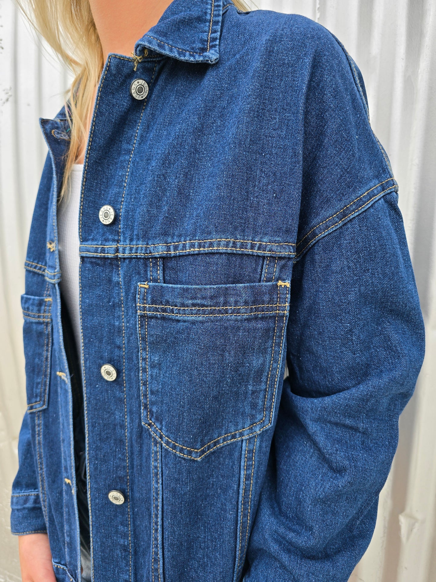 Dk Wash Oversize Denim Jacket