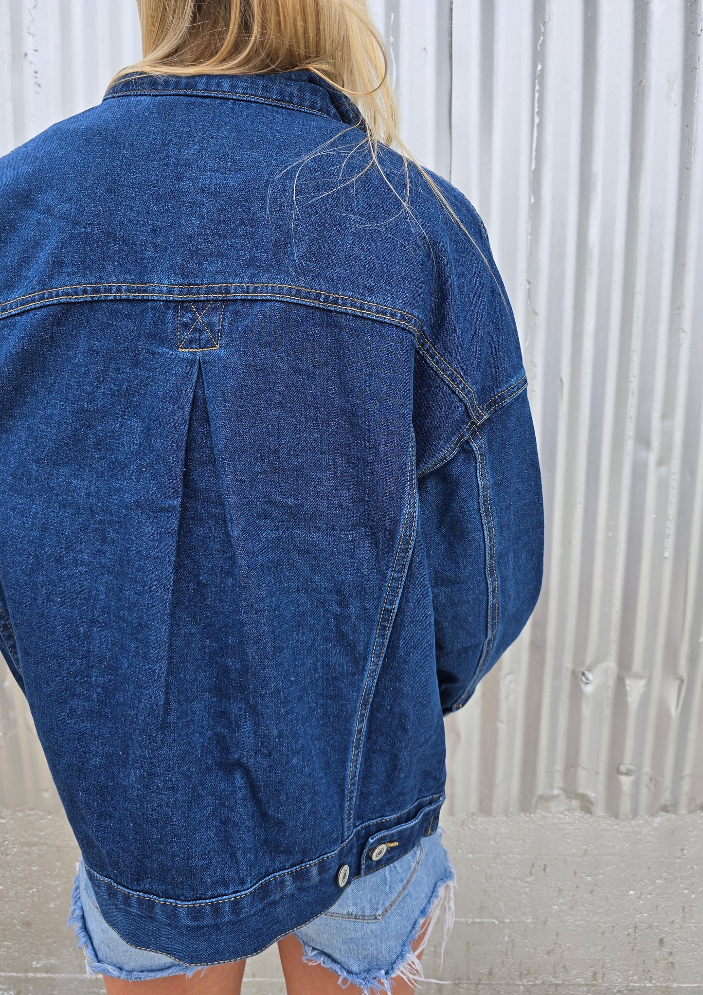 Dk Wash Oversize Denim Jacket