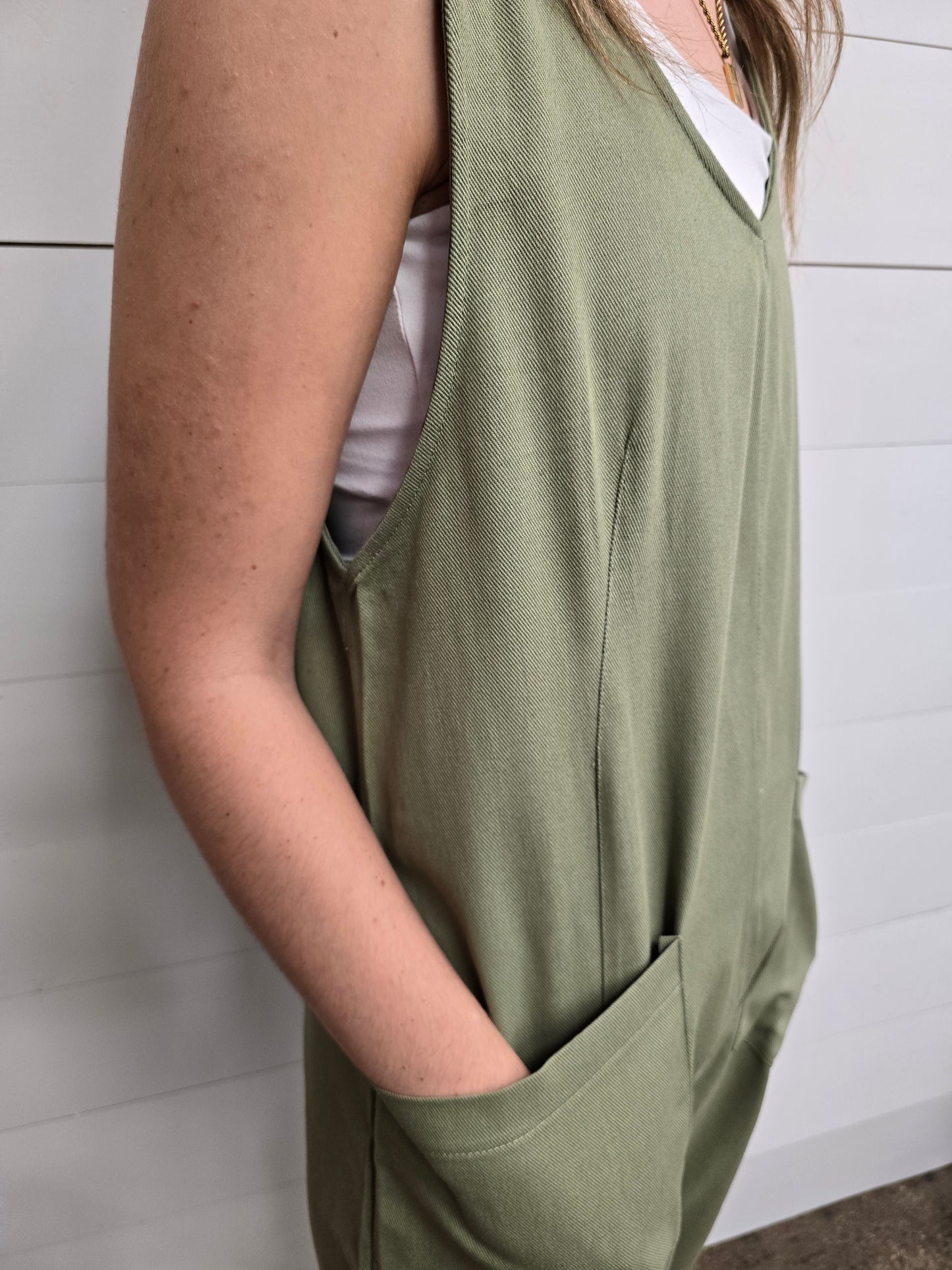 Olive Relaxed Jumpsuit