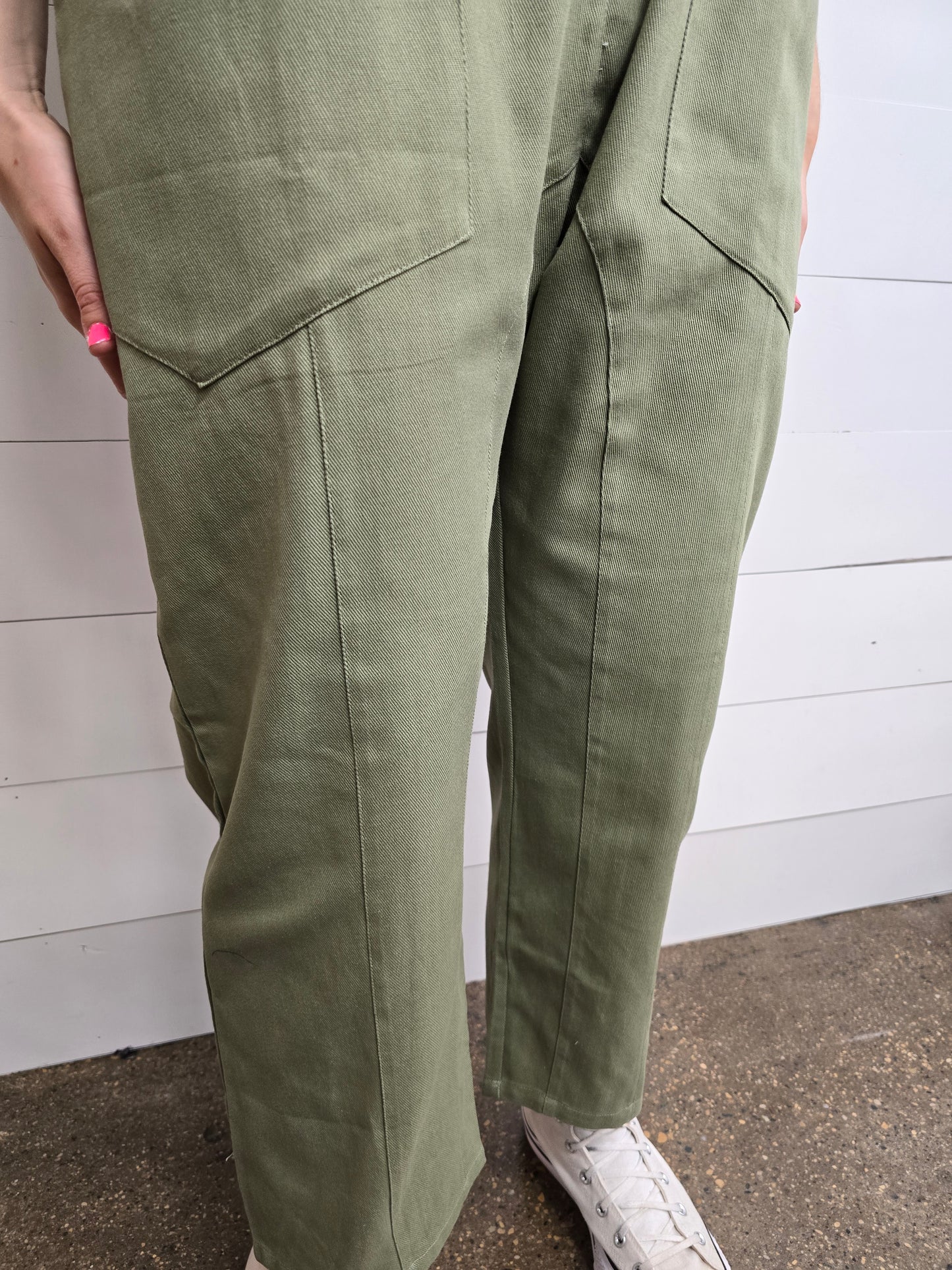 Olive Relaxed Jumpsuit