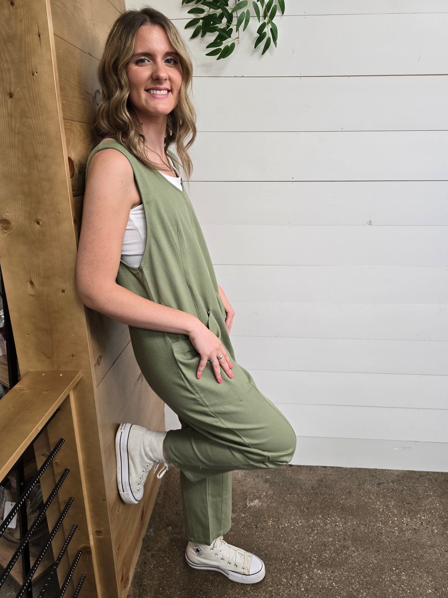 Olive Relaxed Jumpsuit