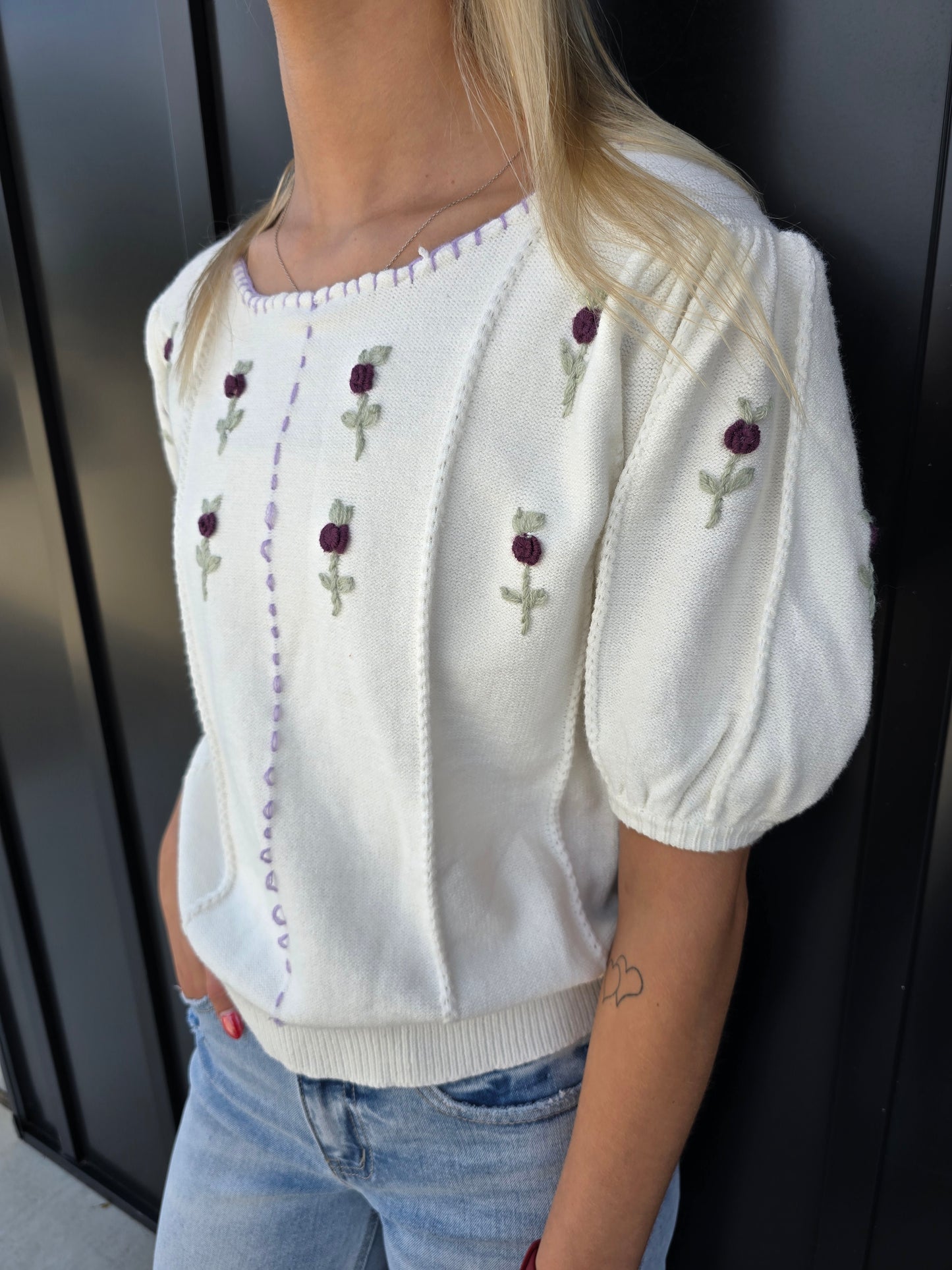 Embroidered Sweater