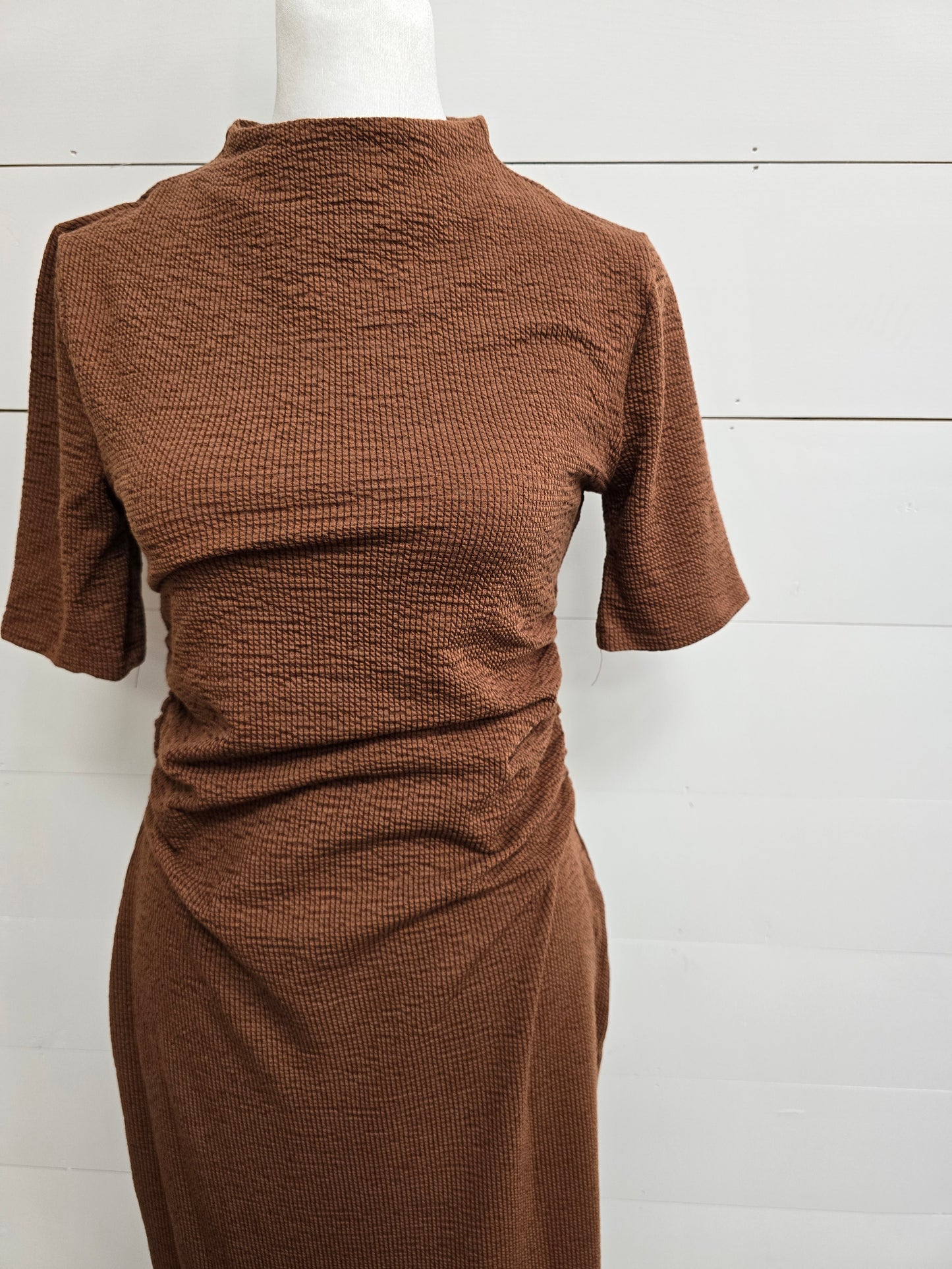 Chestnut Textured Dress