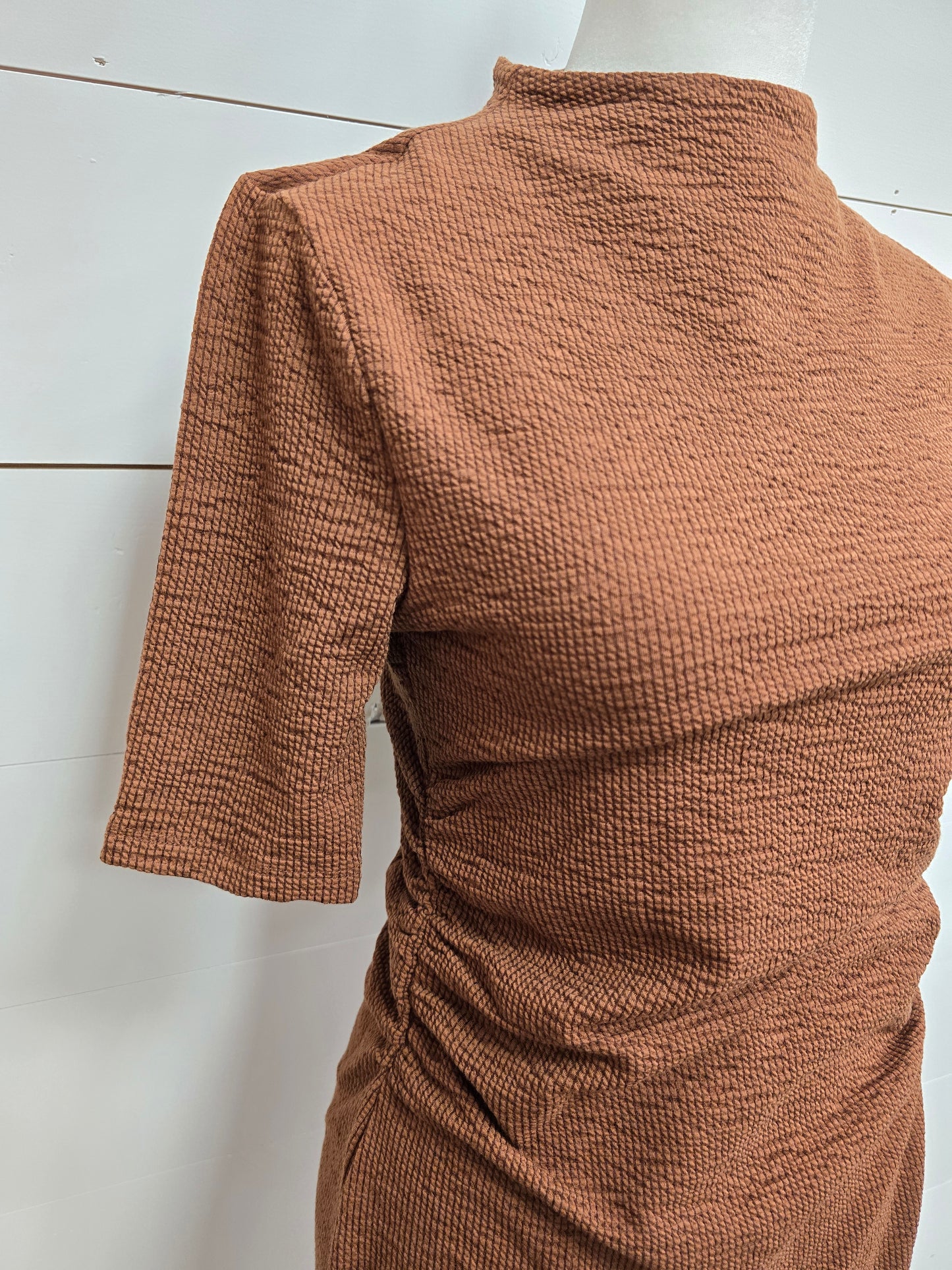 Chestnut Textured Dress