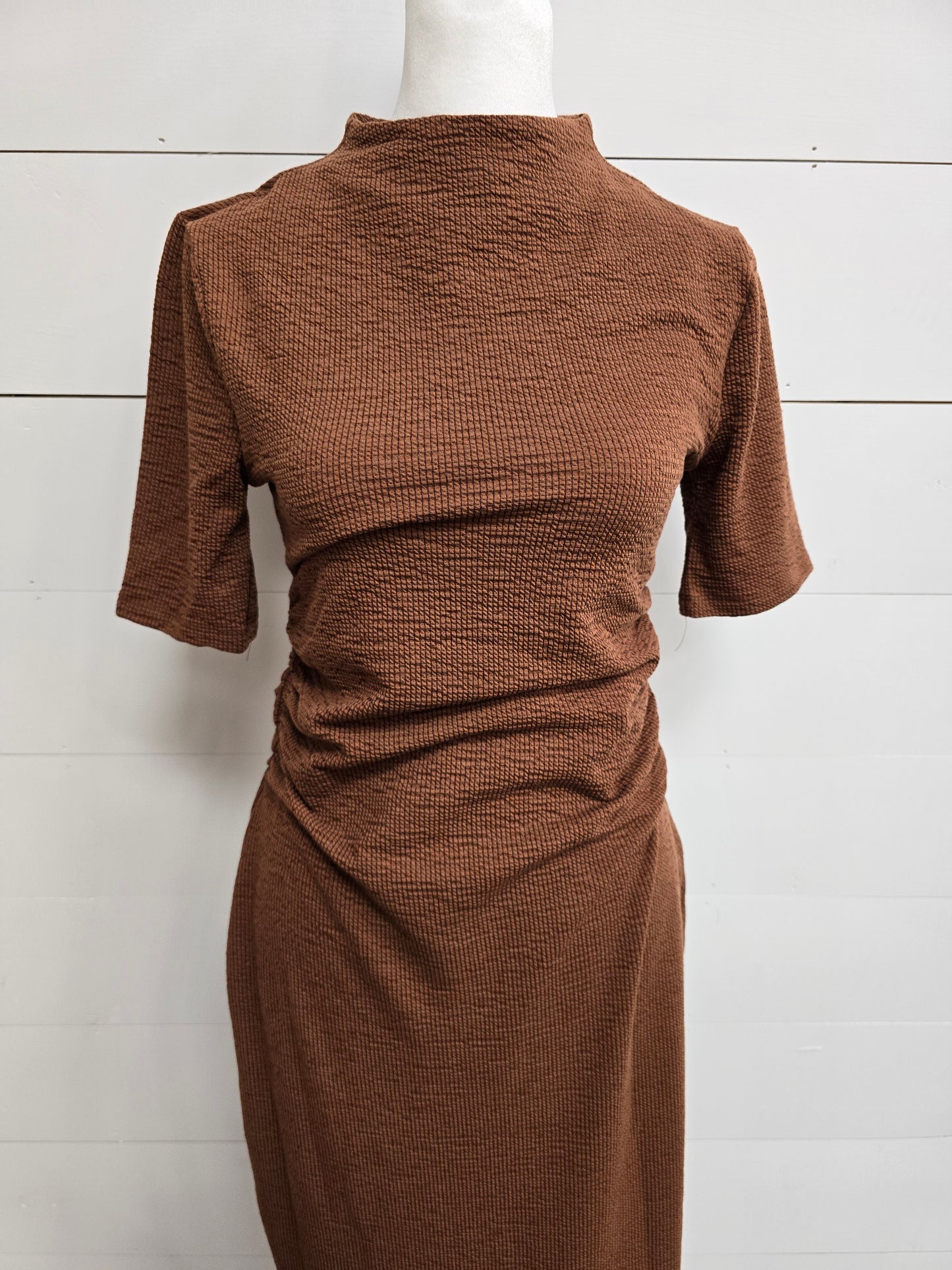 Chestnut Textured Dress