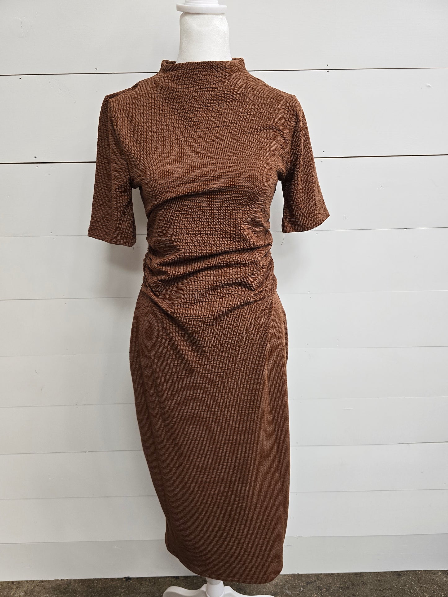 Chestnut Textured Dress