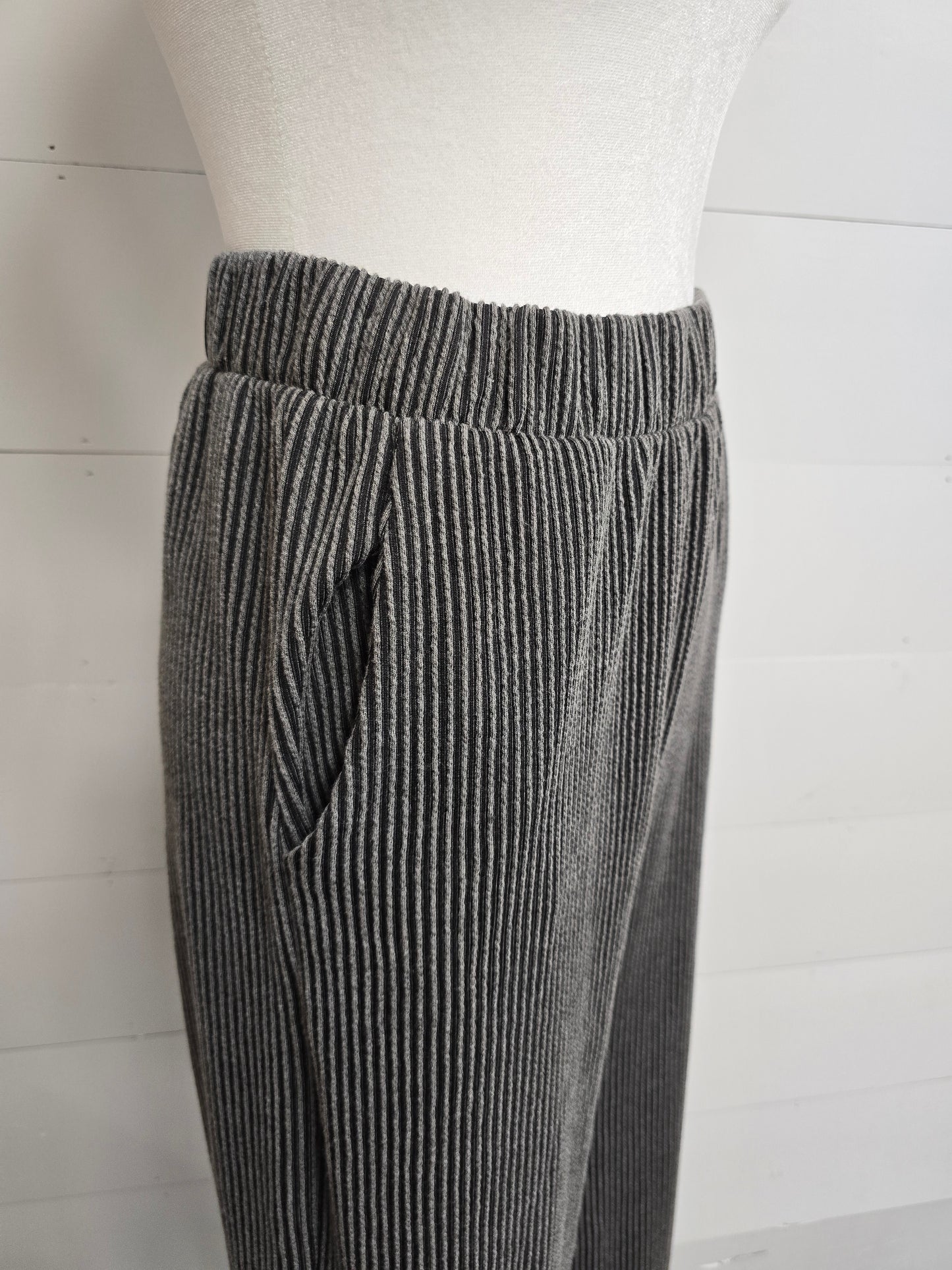 Charcoal Rib Pant