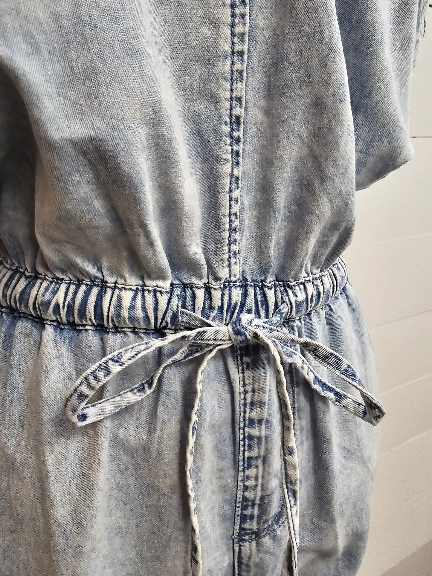 Denim Studded Romper