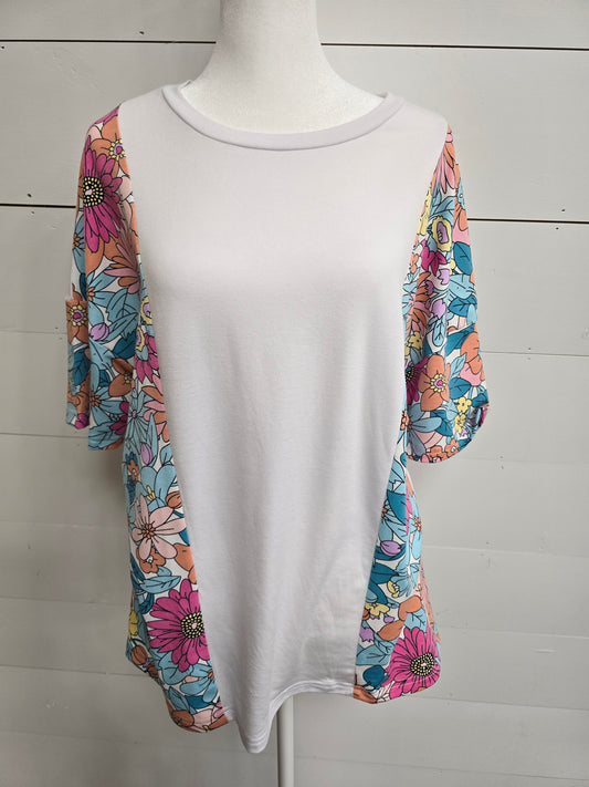 Floral Patchwork Top - sale