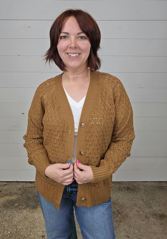 Pointelle Cardigan