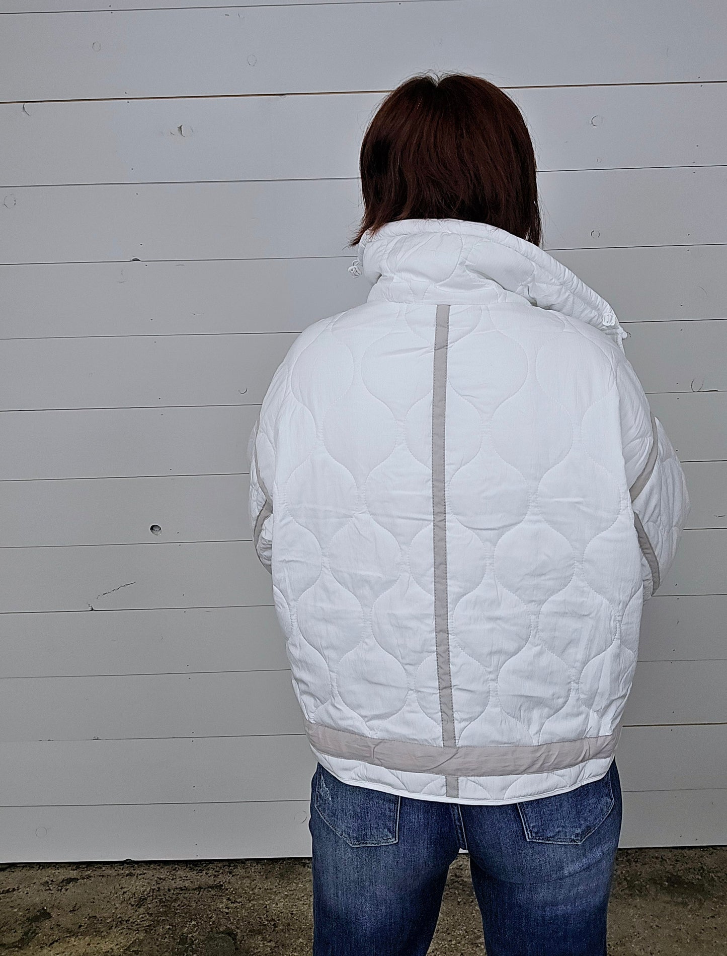 White Quilted Jacket