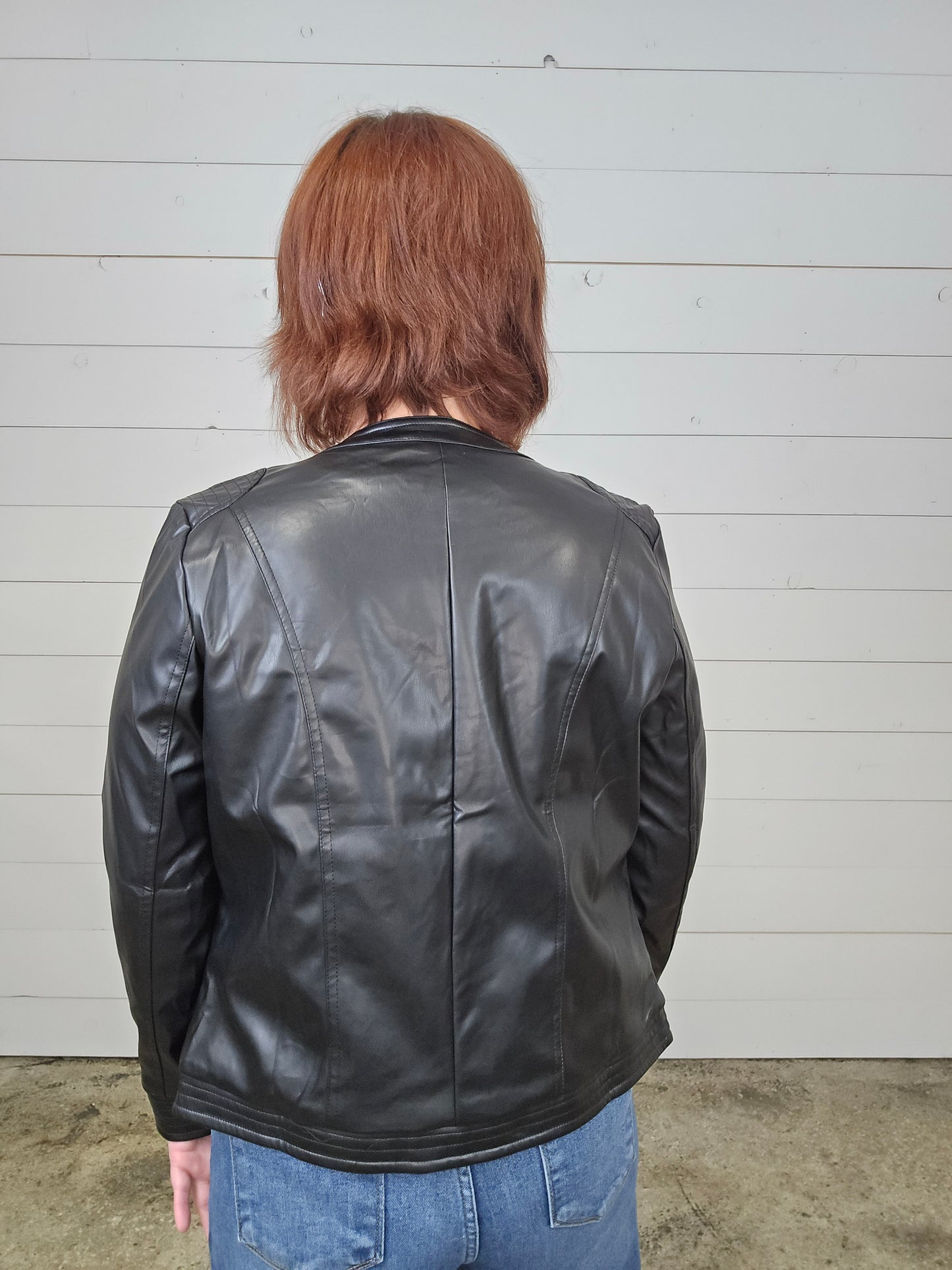 Faux Leather Jacket