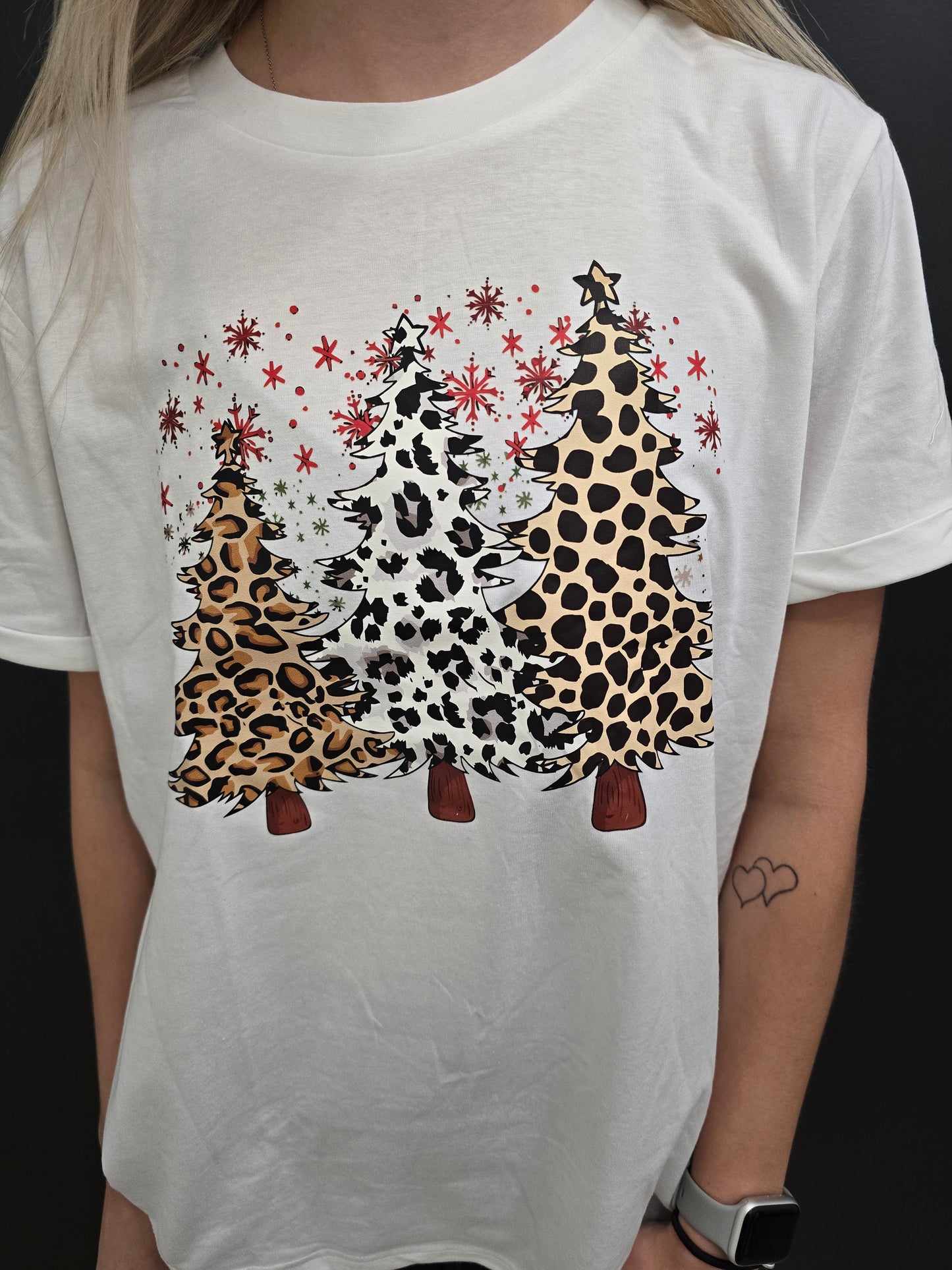 Leopard Christmas Tee - sale