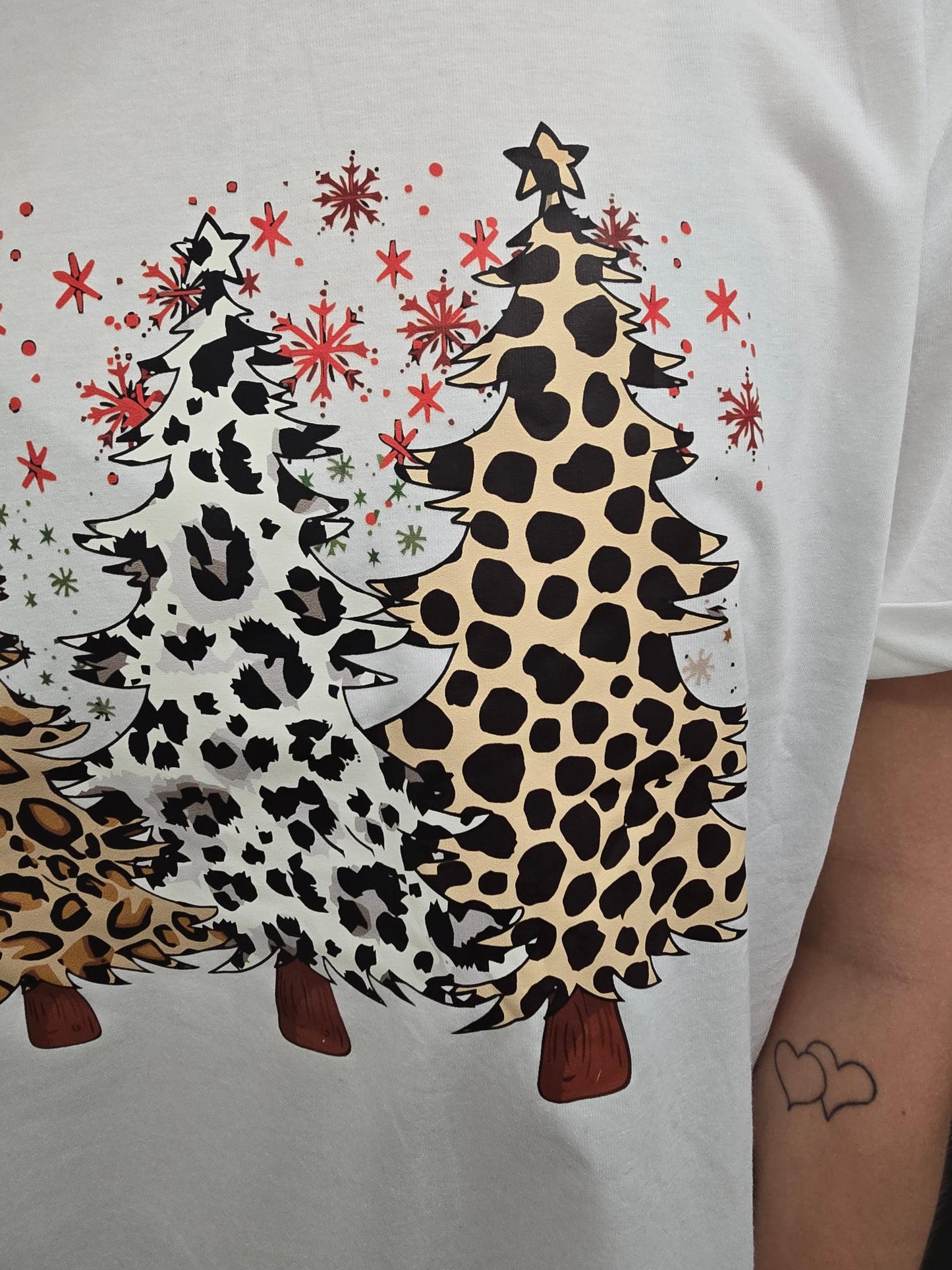 Leopard Christmas Tee - sale