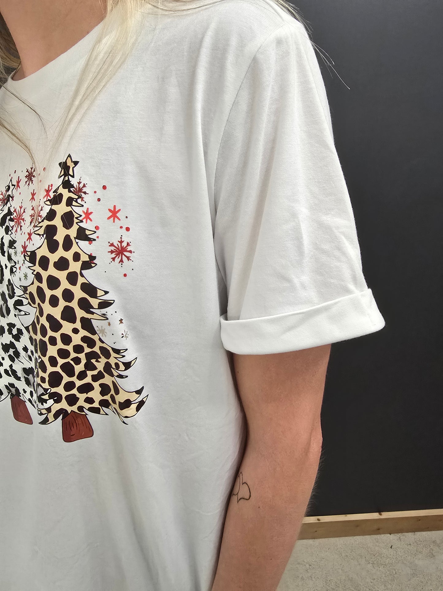 Leopard Christmas Tee - sale