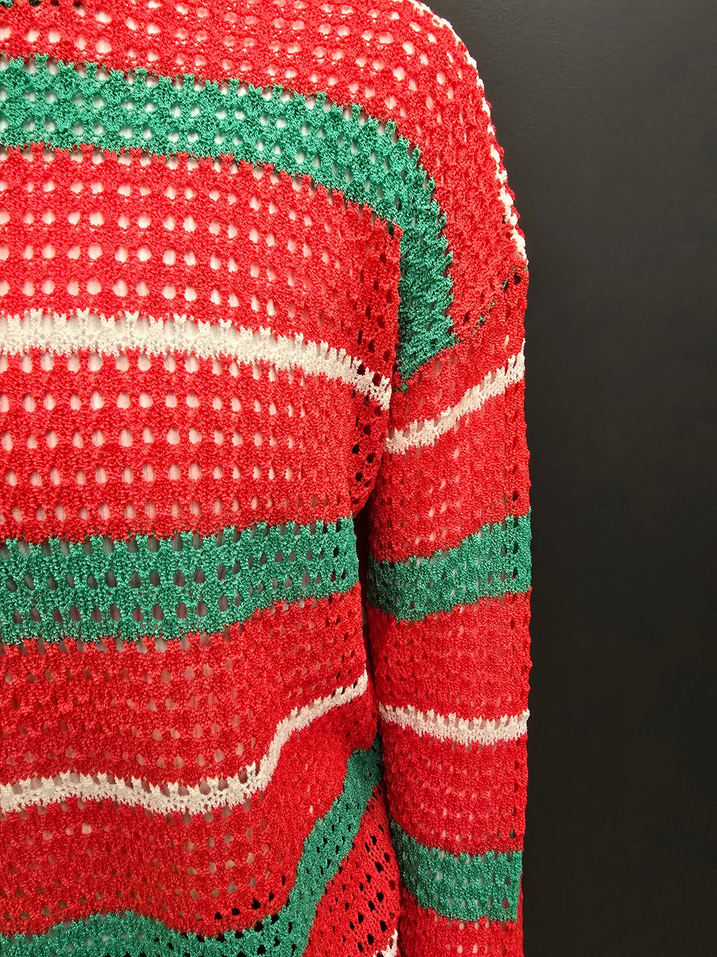 Red/Green Stripe Sweater