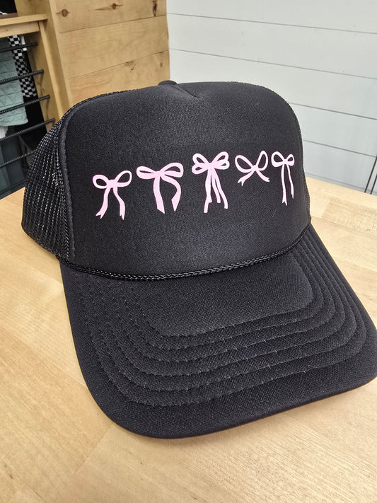 Black Bow Trucker Hat