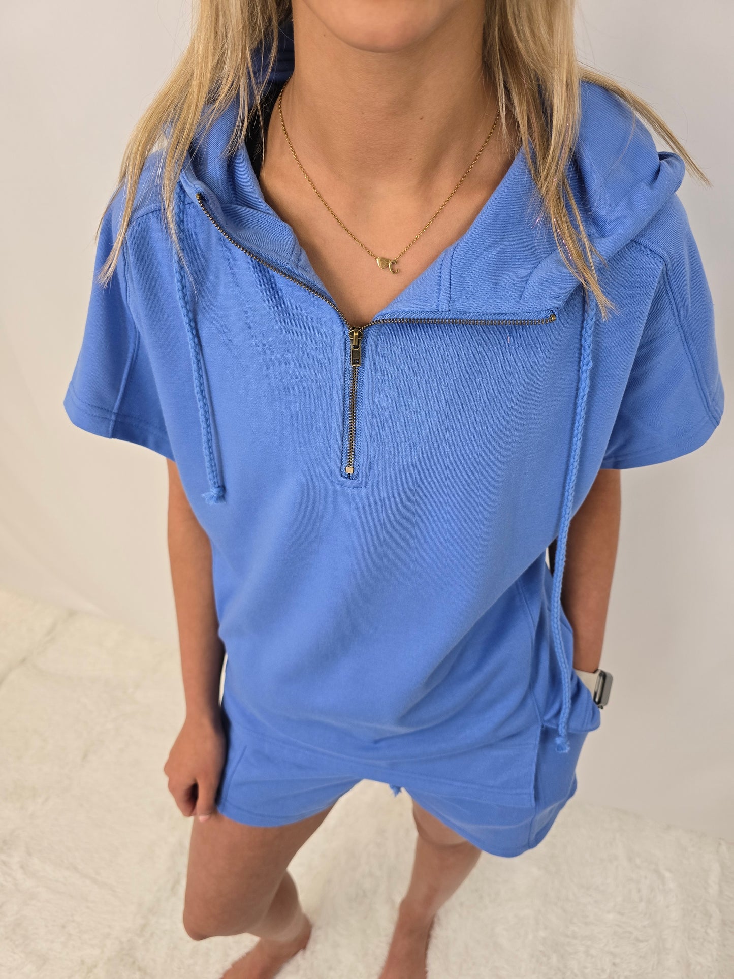 Zip Hoodie Short SET