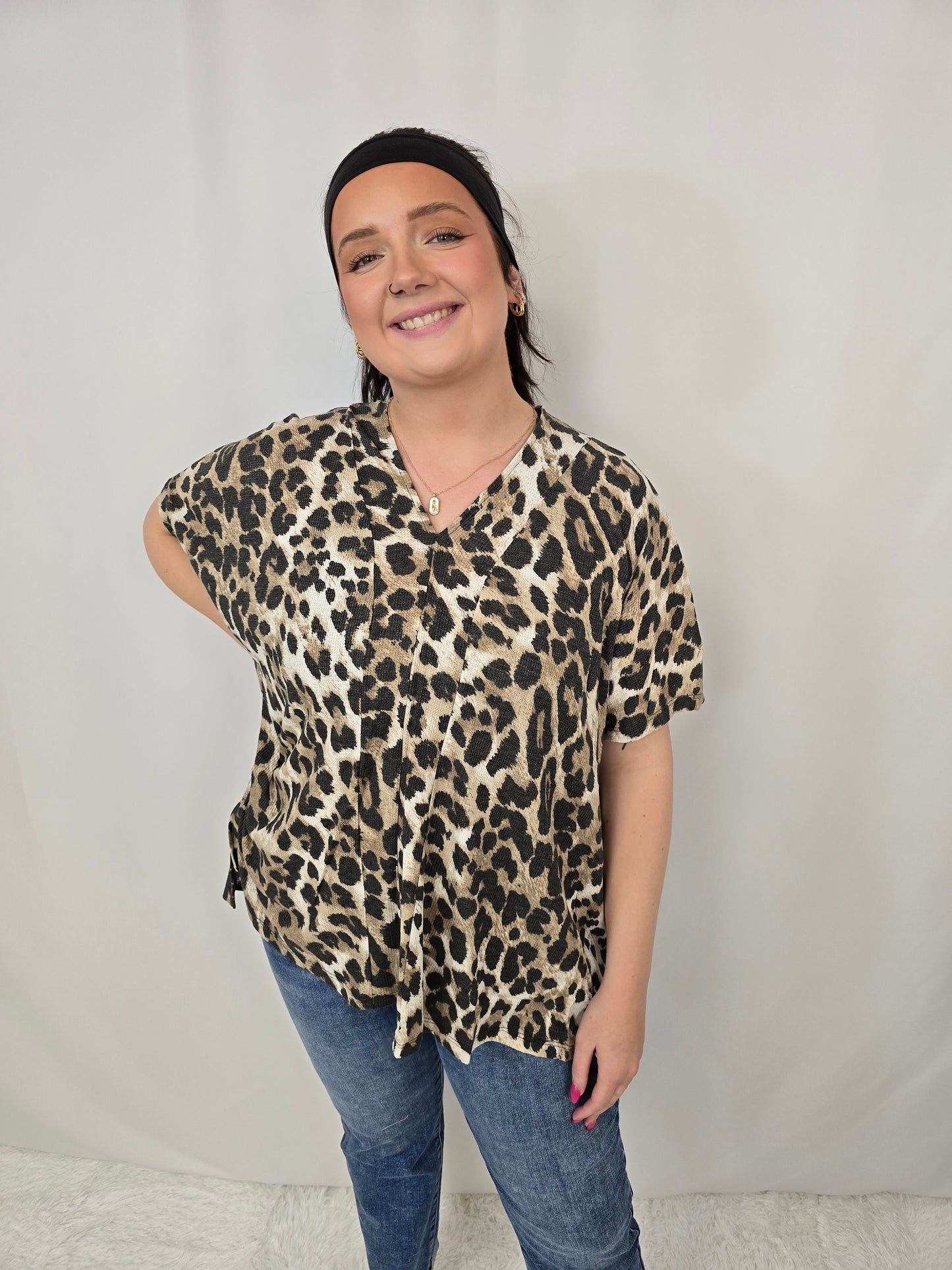 Leopard Tunic Top