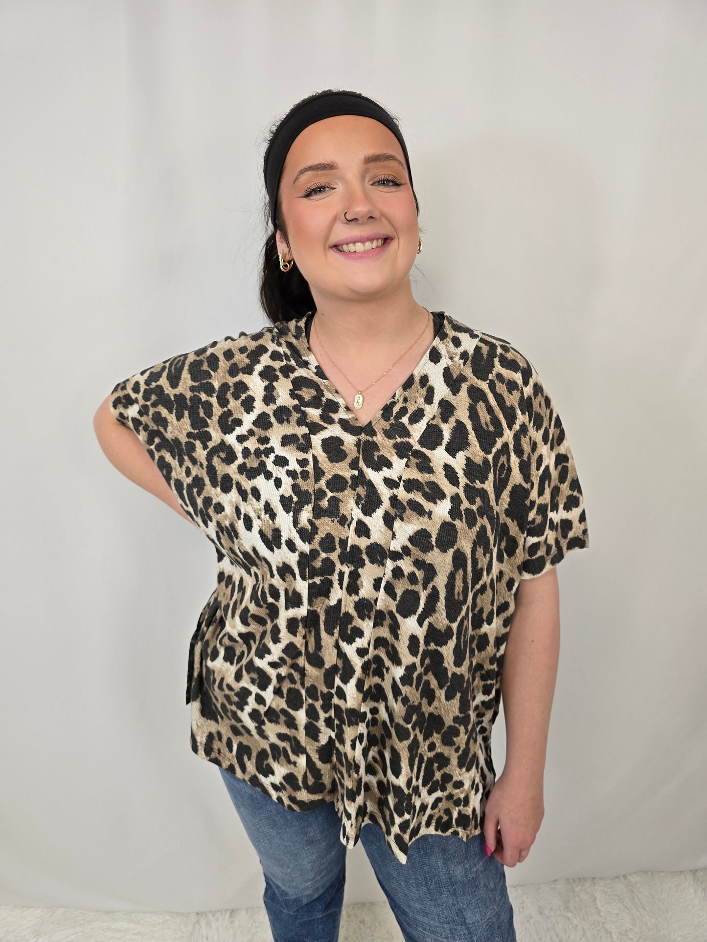 Leopard Tunic Top