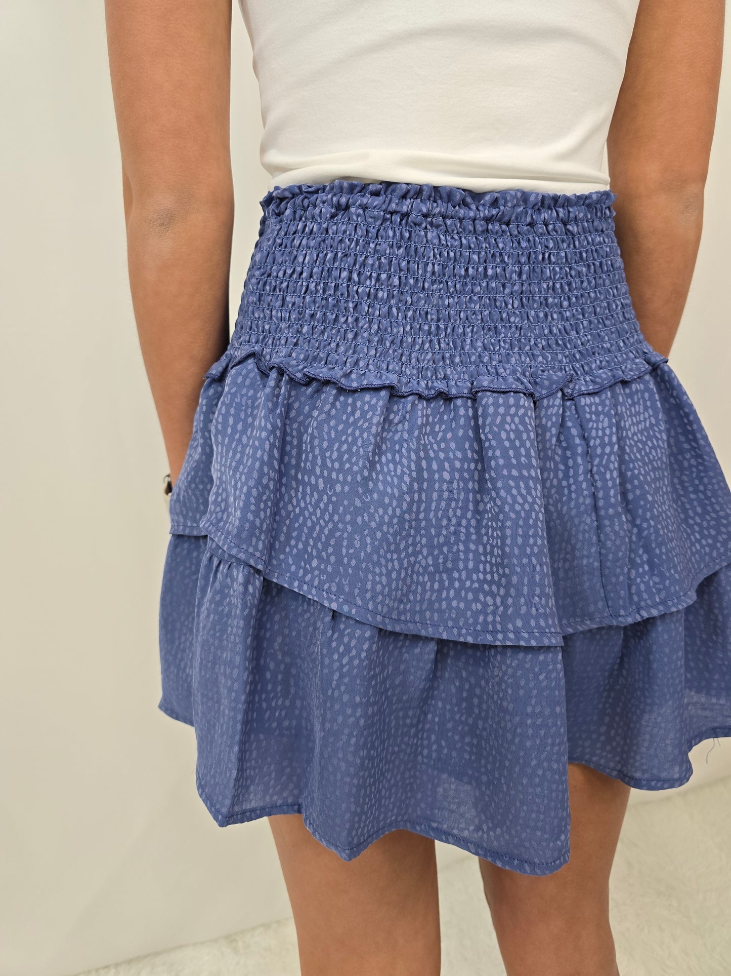 Blue Polka Skort